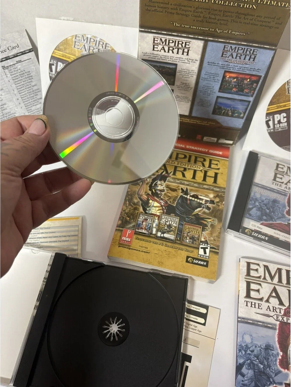 Empire Earth Gold Edition (PC, 2003) The Art Of Conquest Expansion & Guides Maps